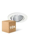 Confezione Multipack 10x Philips Faretti LED Chiara Accent G2 RS061B 6W 550lm 36D - 840 Bianco Freddo | 80mm - Dimmerabile 