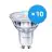 Confezione Multipack 10x Philips Corepro LED Faretti GU10 PAR16 4W 345lm 36D - 830 Luce Calda | Sostitutiva 50W