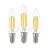 Confezione Multipack 3x Eglo LED Candela E14 Filamento Chiara 21W 806lm - 827 Bianco Molto Caldo | Sostitutiva 60W