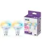 Pacco doppio 2x WiZ Smart Faretti LED GU10 PAR16 5W 400lm 36D | Miglior Resa Cromatica - Dimmerabile - Sostitutiva 50W