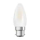 Osram LED B22D Candela Filamento Ghiaccio 4W 470lm - 827 Bianco Molto Caldo | Sostitutiva 40W