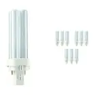 Confezione Multipack 10x Philips MASTER PL-C 10W - 830 Luce Calda | 2 Pin